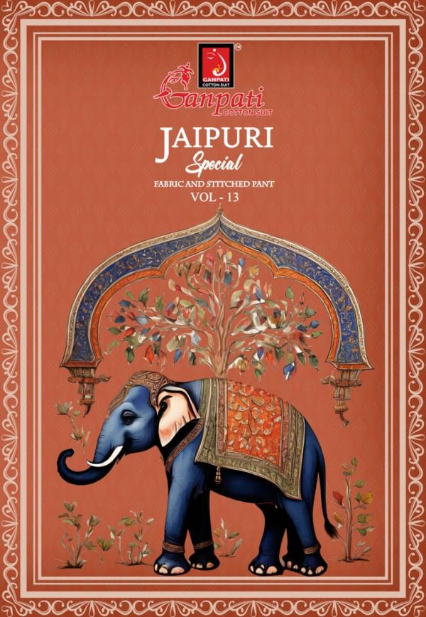 Ganpati Jaipuri Pant Vol-13 – Dress Material